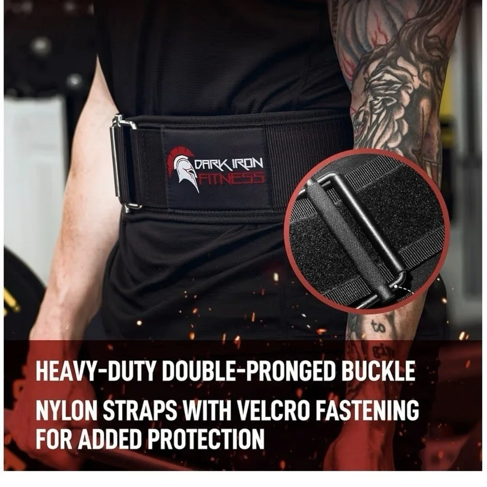 Dark Iron Fitness Self-Locking Weight Lifting Belt For Powerlifting Size‎ XS